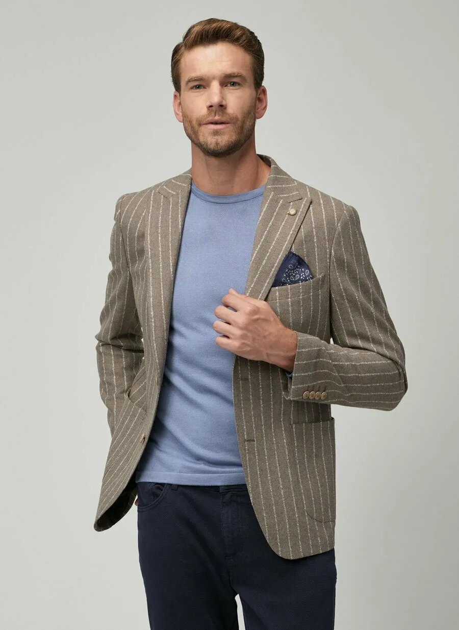 16888 Mink Slim Fit Jacket