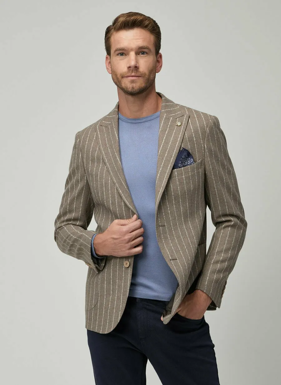 16888 Mink Slim Fit Jacket