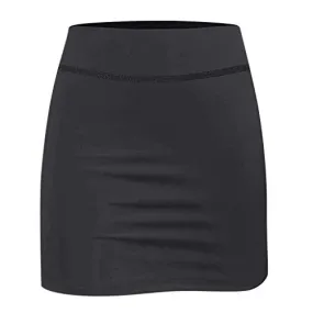 95sCloud Women's Short Culottes Tennis Skirt Yoga Sport Skort with Inner Shorts & Pocket Lightweight Shorts Tennis Skirt Active Athletic Skort for Golf, Running, Sports and Training (Grey, L)