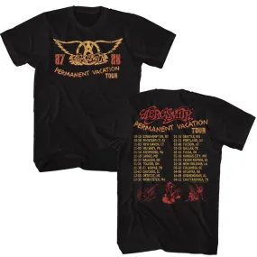 Aerosmith - Permanent Tour 87-88 Boyfriend Tee