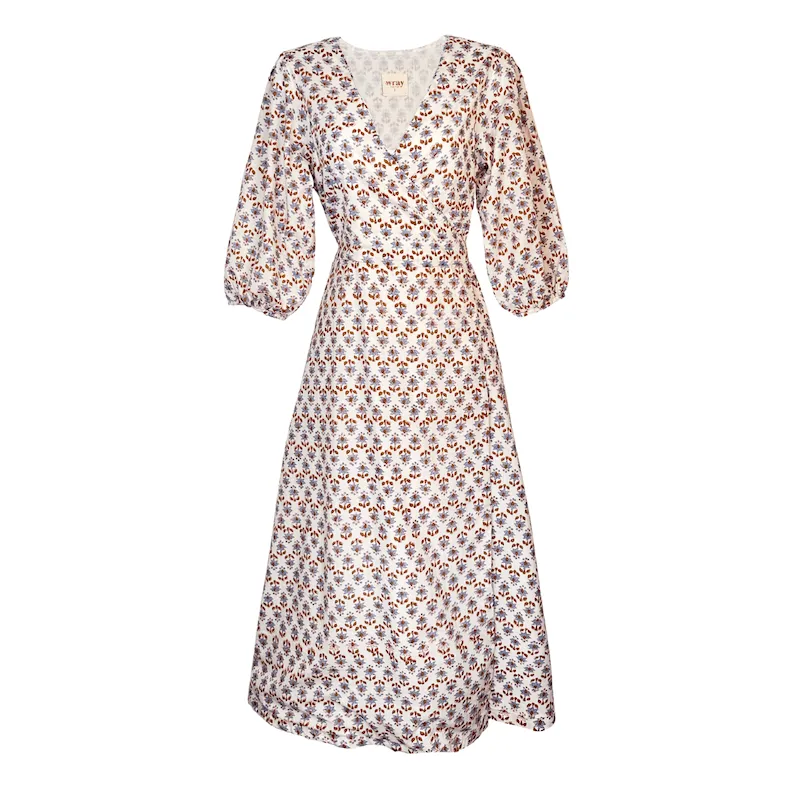 Aisha Wrap Dress orchid