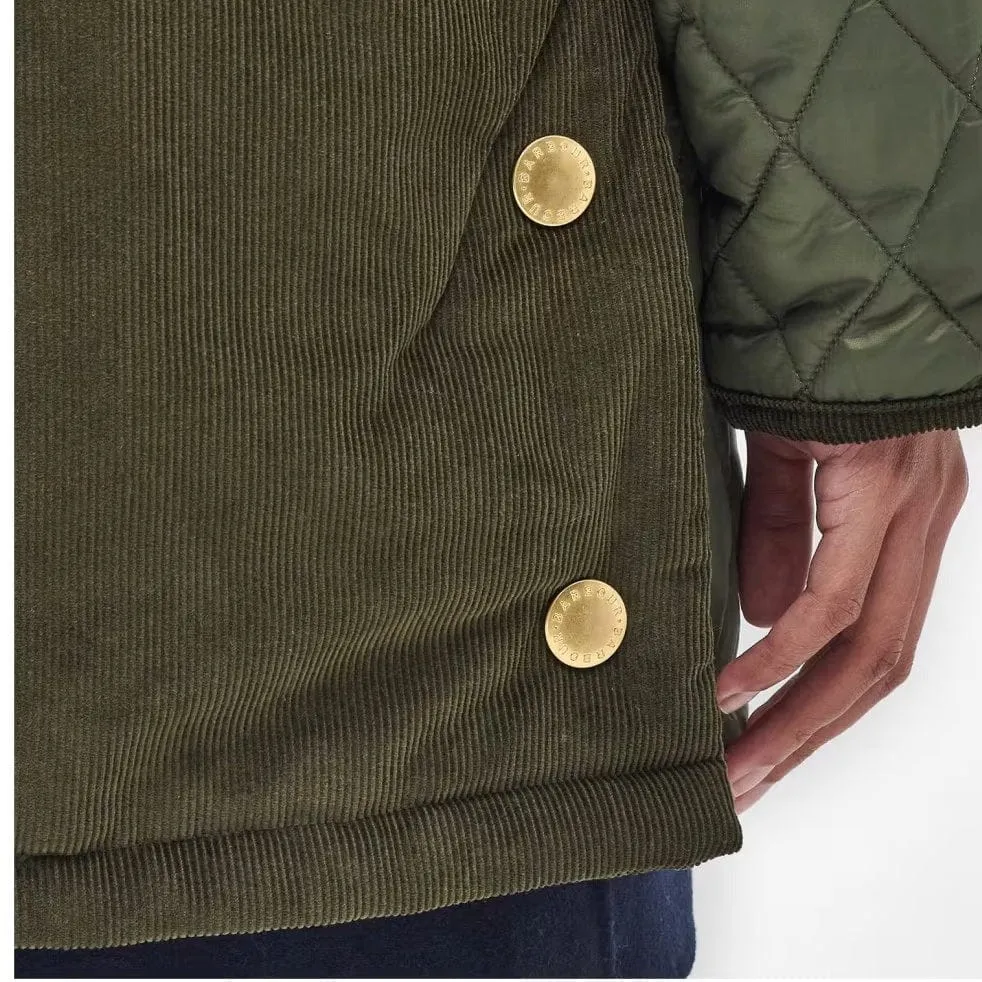 Barbour Reeth Quilt In Olive/Ancient Tartan