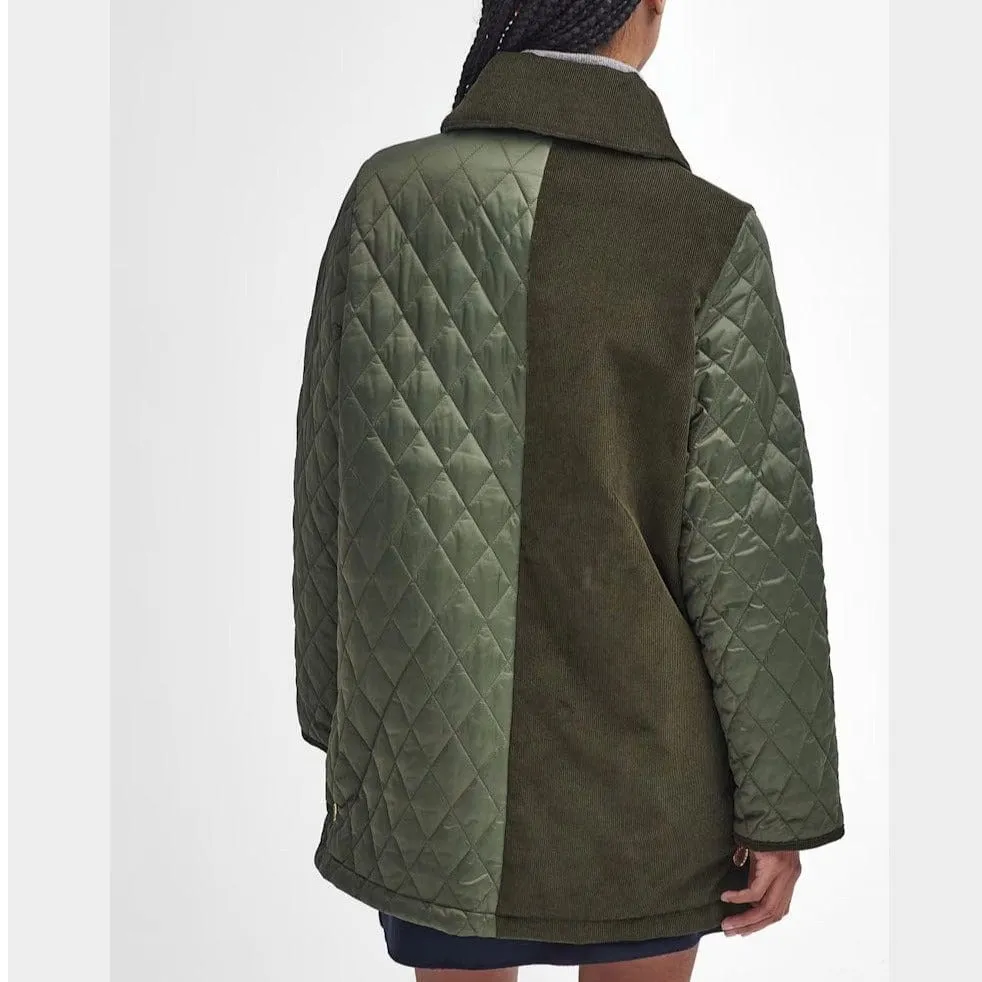 Barbour Reeth Quilt In Olive/Ancient Tartan