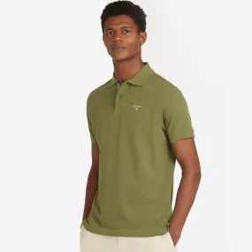 Barbour Tartan Pique Men's Polo Shirt | Burnt Olive