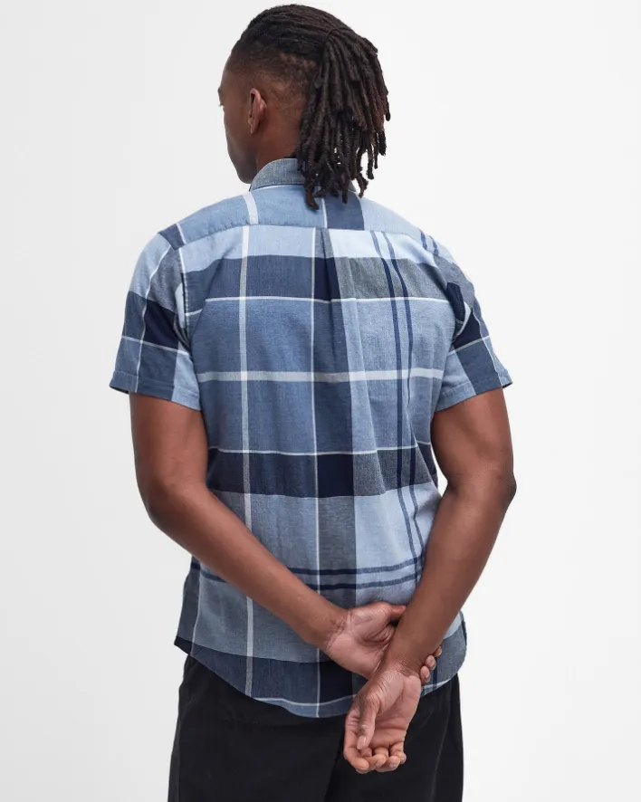 BARBOUR<BR>
Doughill Short Sleeve Shirt<BR>
Blue<BR>