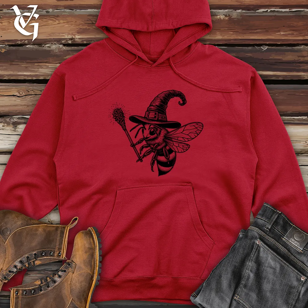 Bee in Witch Hat Midweight Hooded Sweatshirt