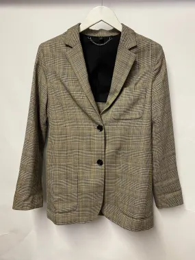 Belstaff Brown Chequered Wool Blazer 4 UK