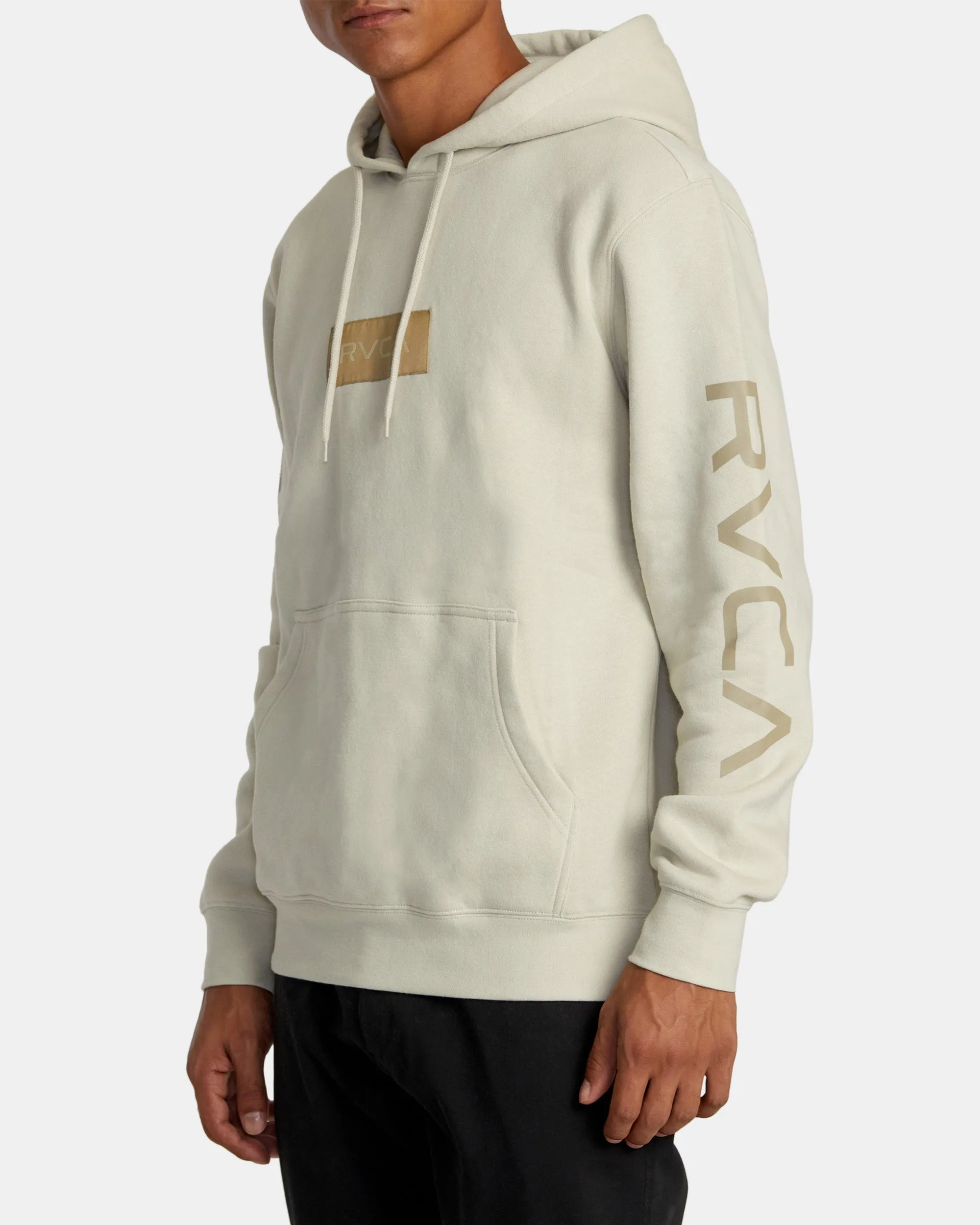 Big Label Hoodie - Silver Bleach