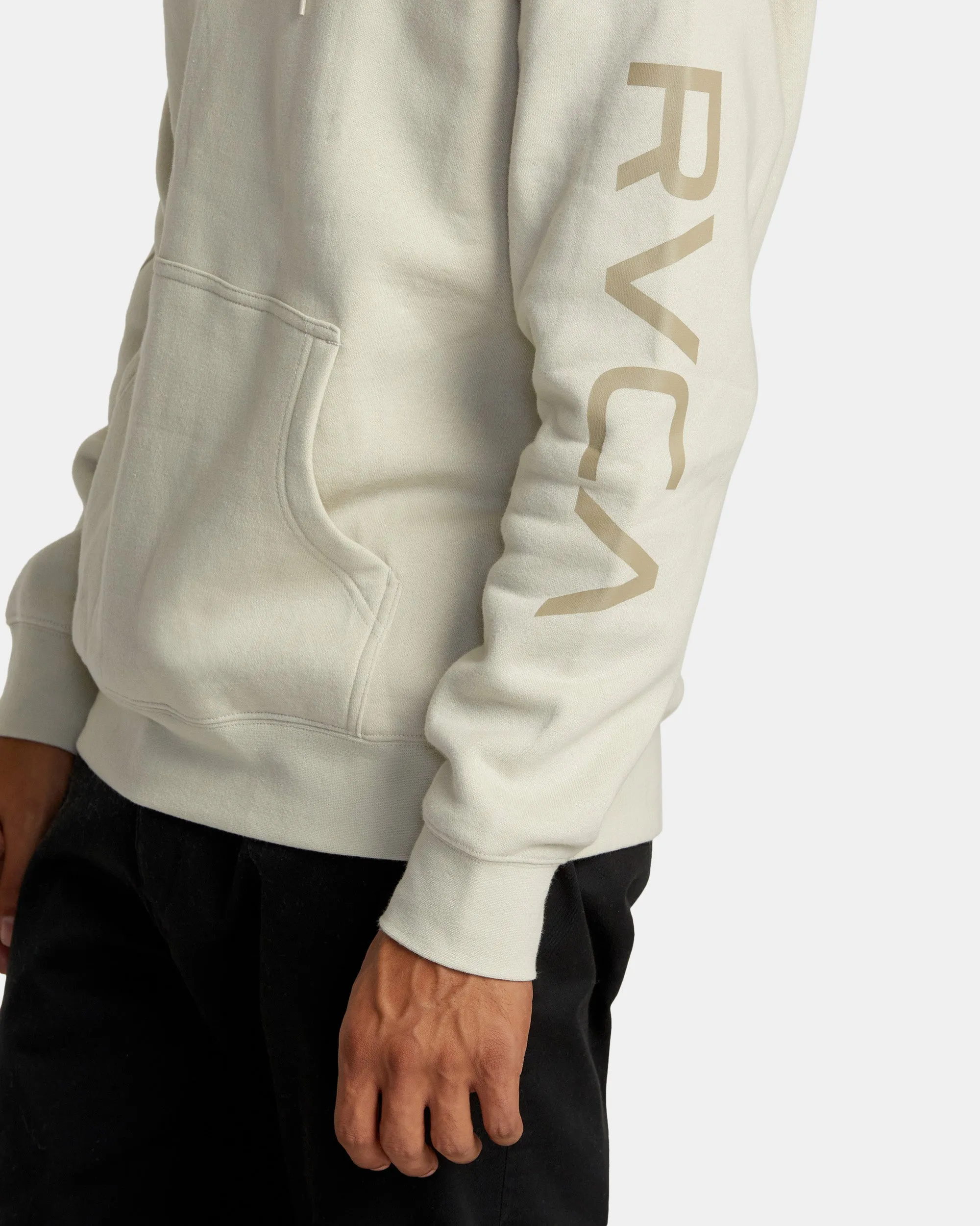 Big Label Hoodie - Silver Bleach