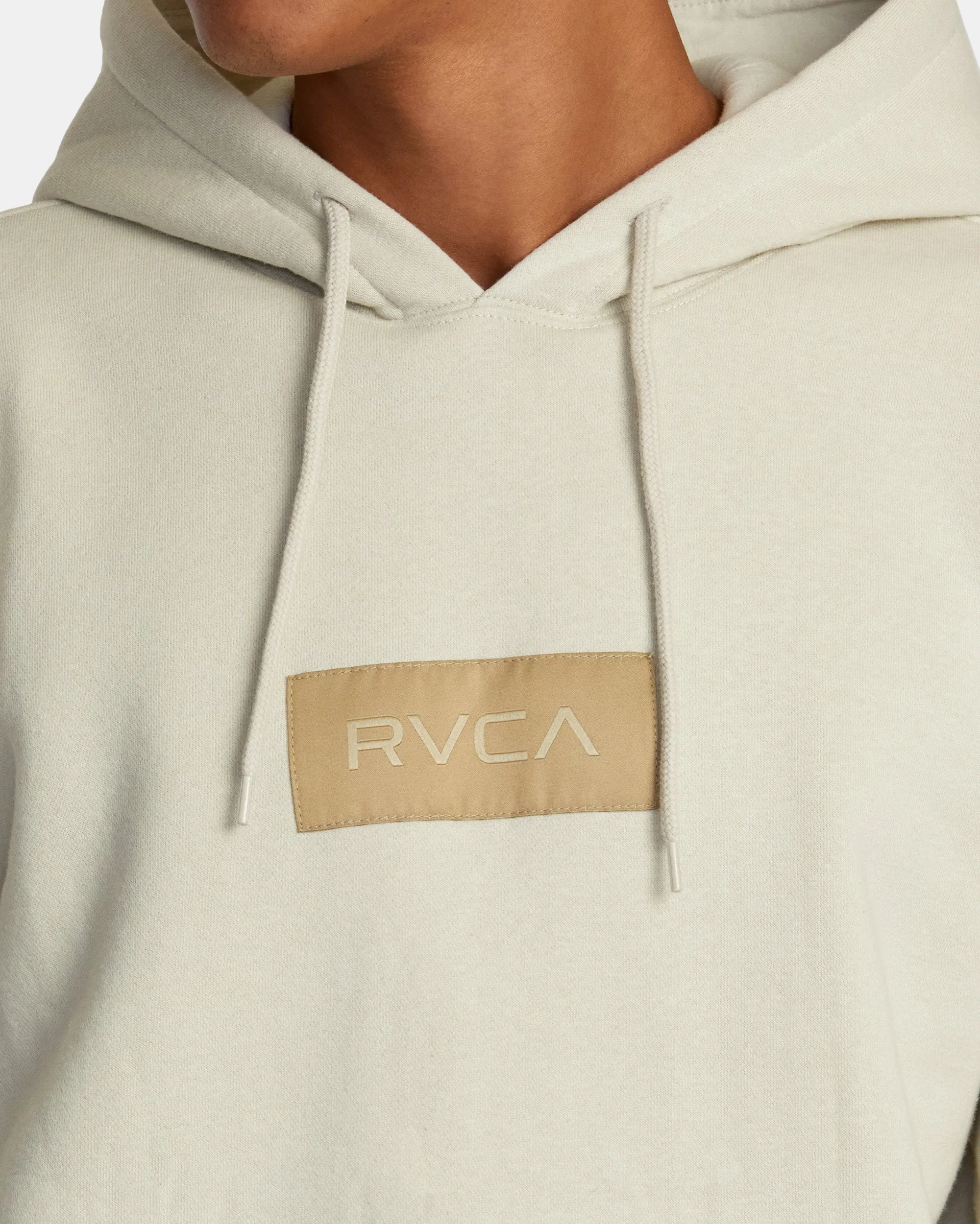 Big Label Hoodie - Silver Bleach