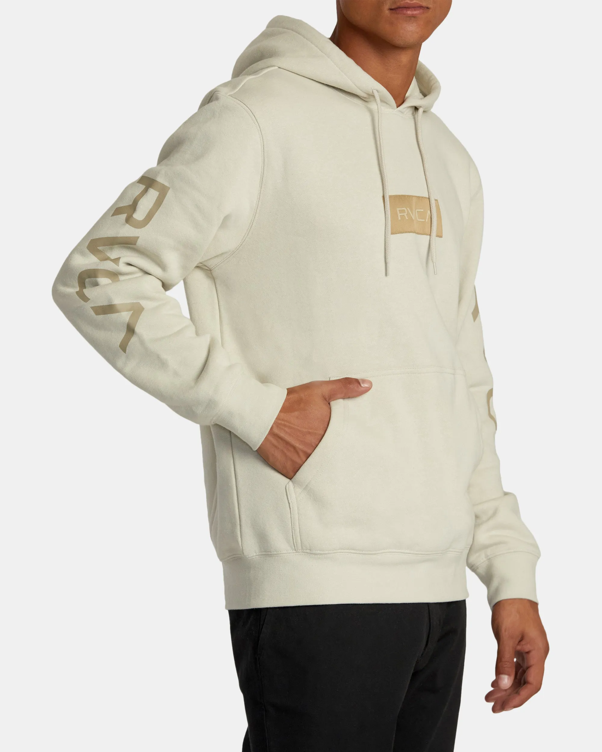 Big Label Hoodie - Silver Bleach