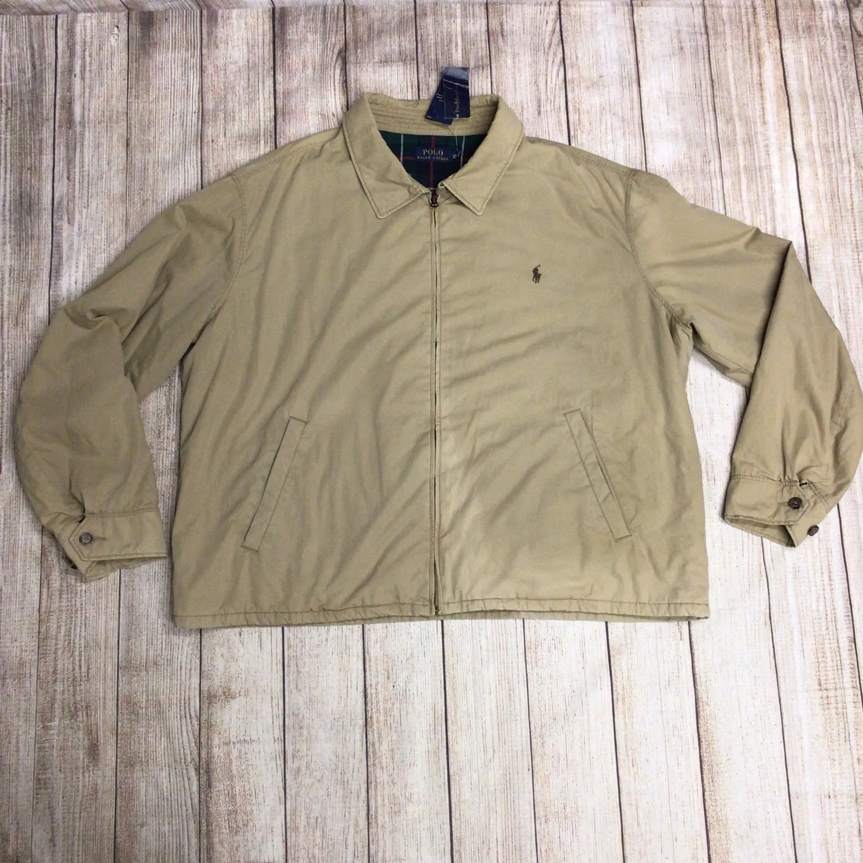 BNWT Polo Ralph Lauren Beige Landon Lined Bomber Jacket Size 3XB