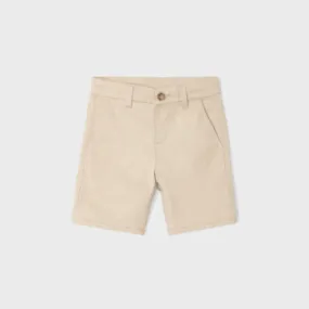 BOYS BEIGE TWILL CHINO SHORT