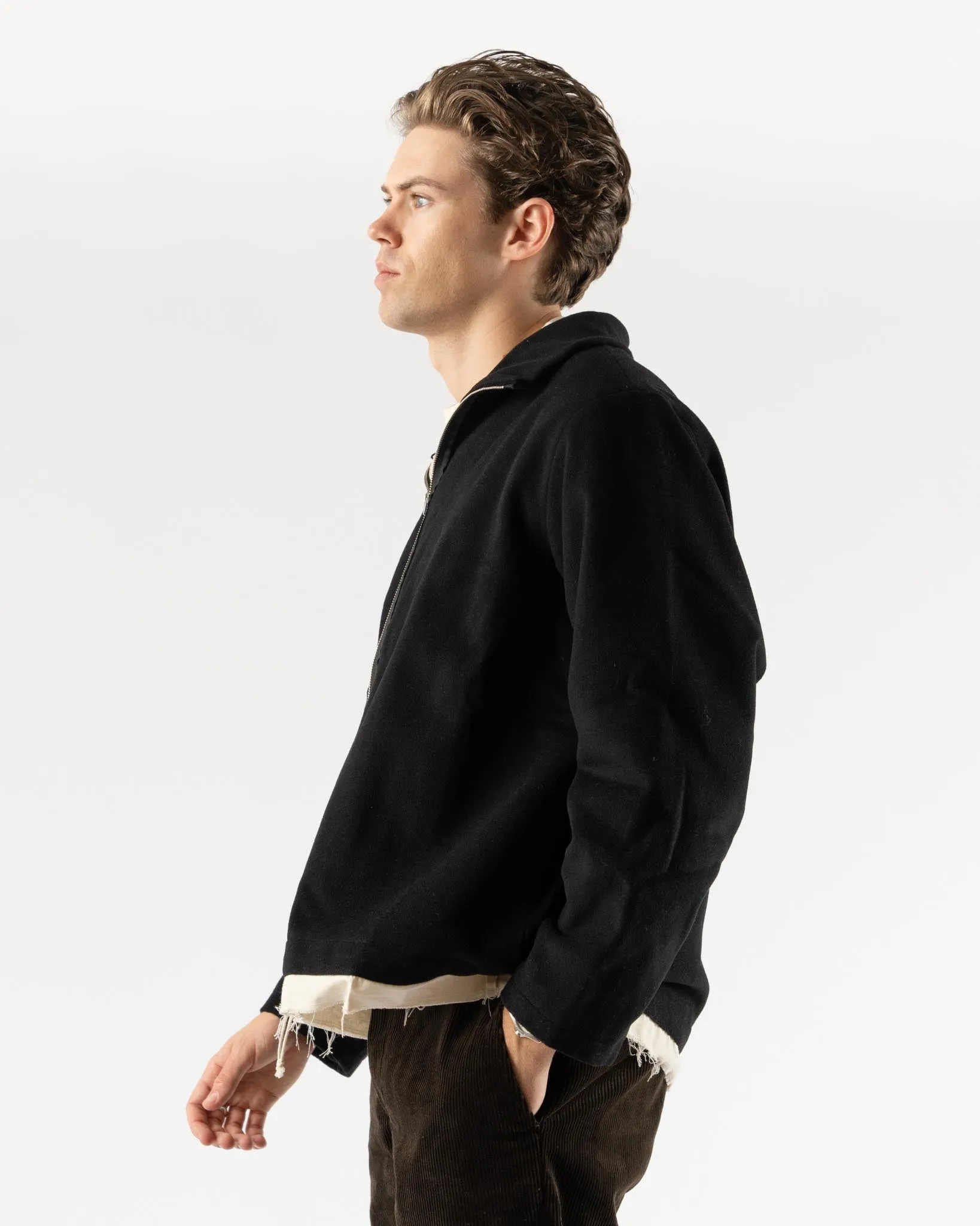 Camiel Fortgens Fleece Anorak in Black