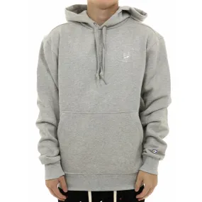 Champion Men's Super Fleece Cone Hoodie Embroidered C Script Logo Oxford Gray