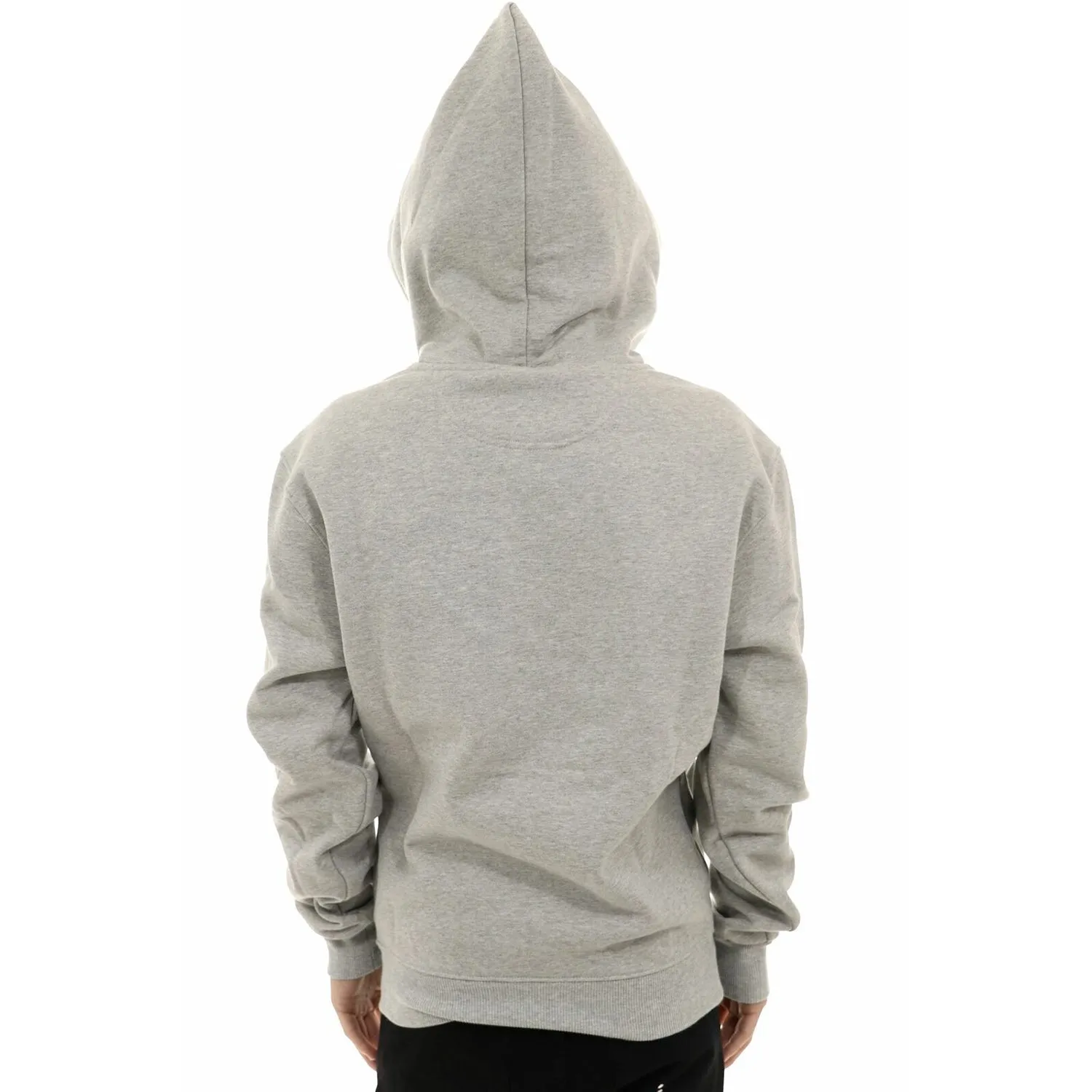 Champion Men's Super Fleece Cone Hoodie Embroidered C Script Logo Oxford Gray
