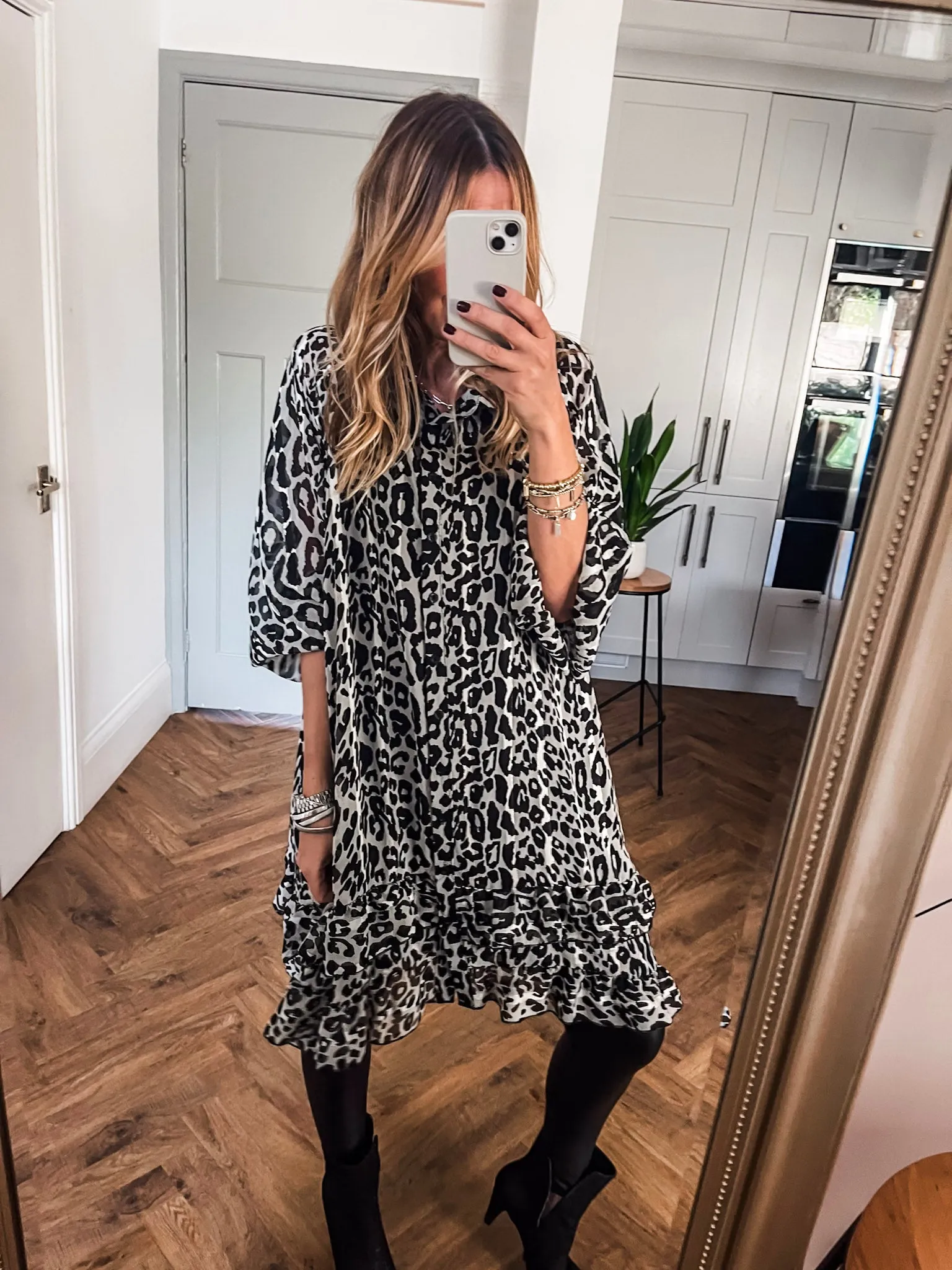 Chiffon Frill Dress