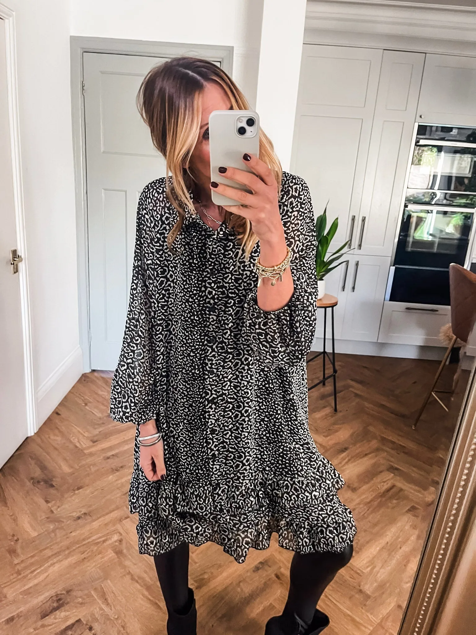 Chiffon Frill Dress
