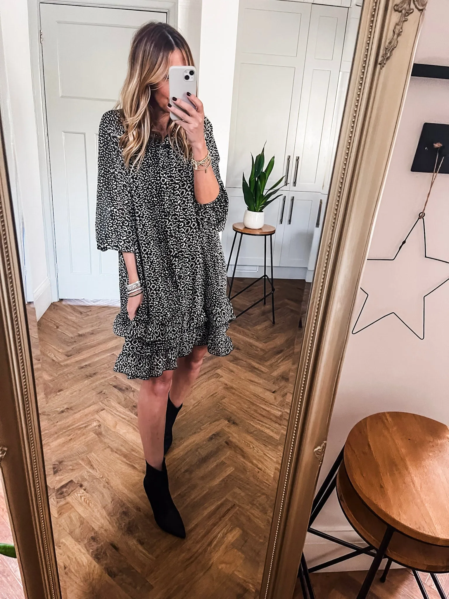 Chiffon Frill Dress