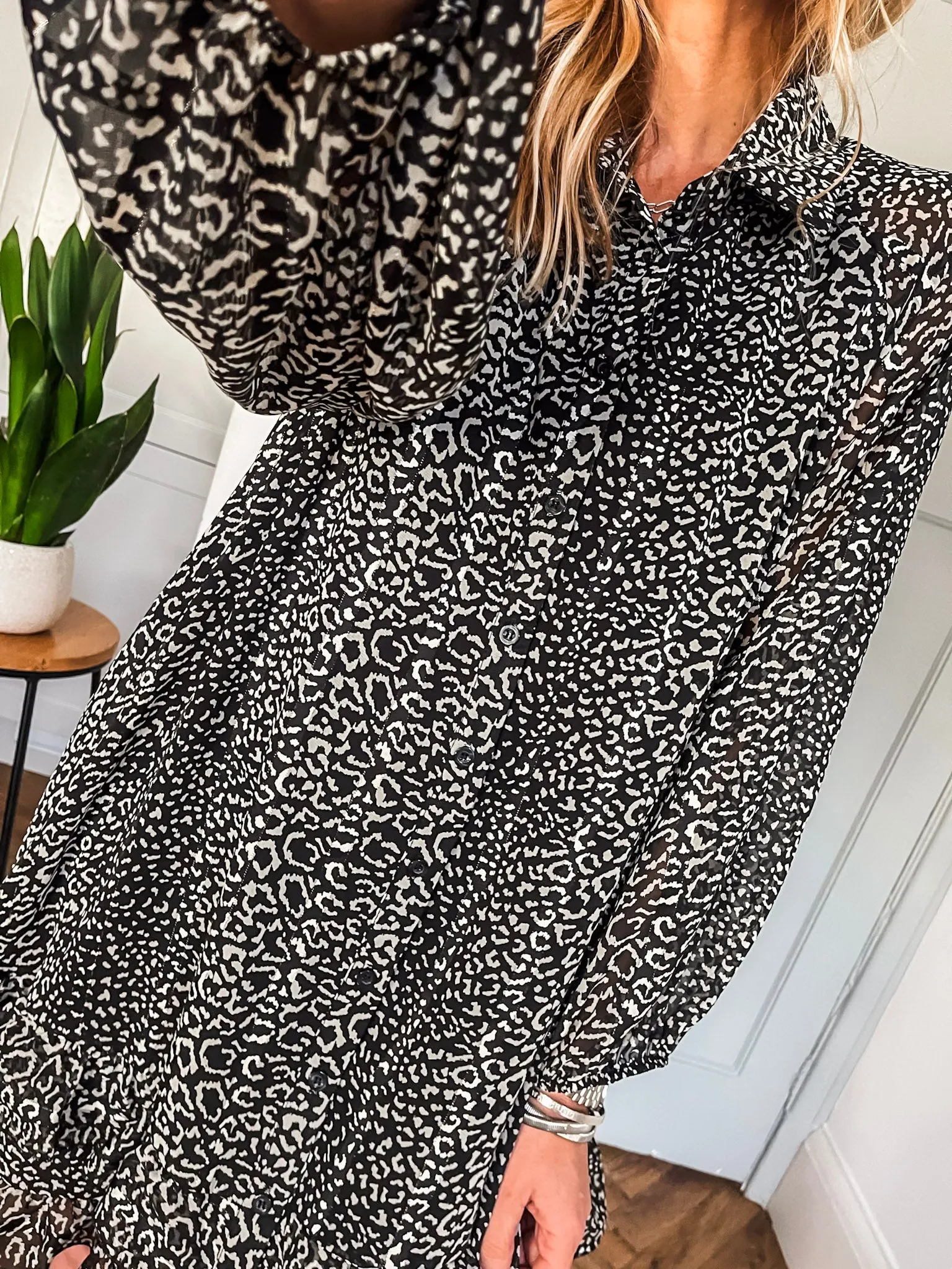 Chiffon Frill Dress