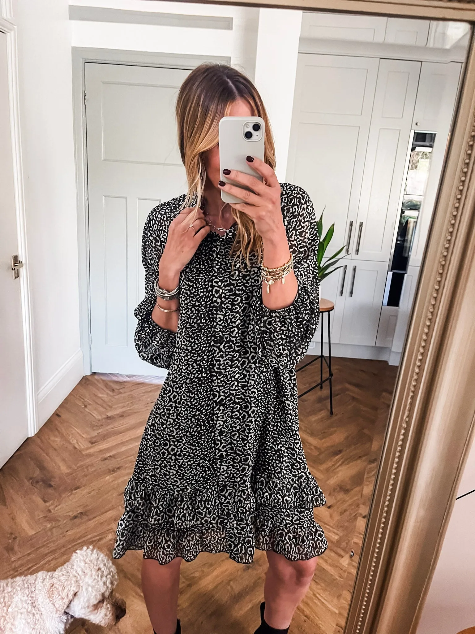 Chiffon Frill Dress