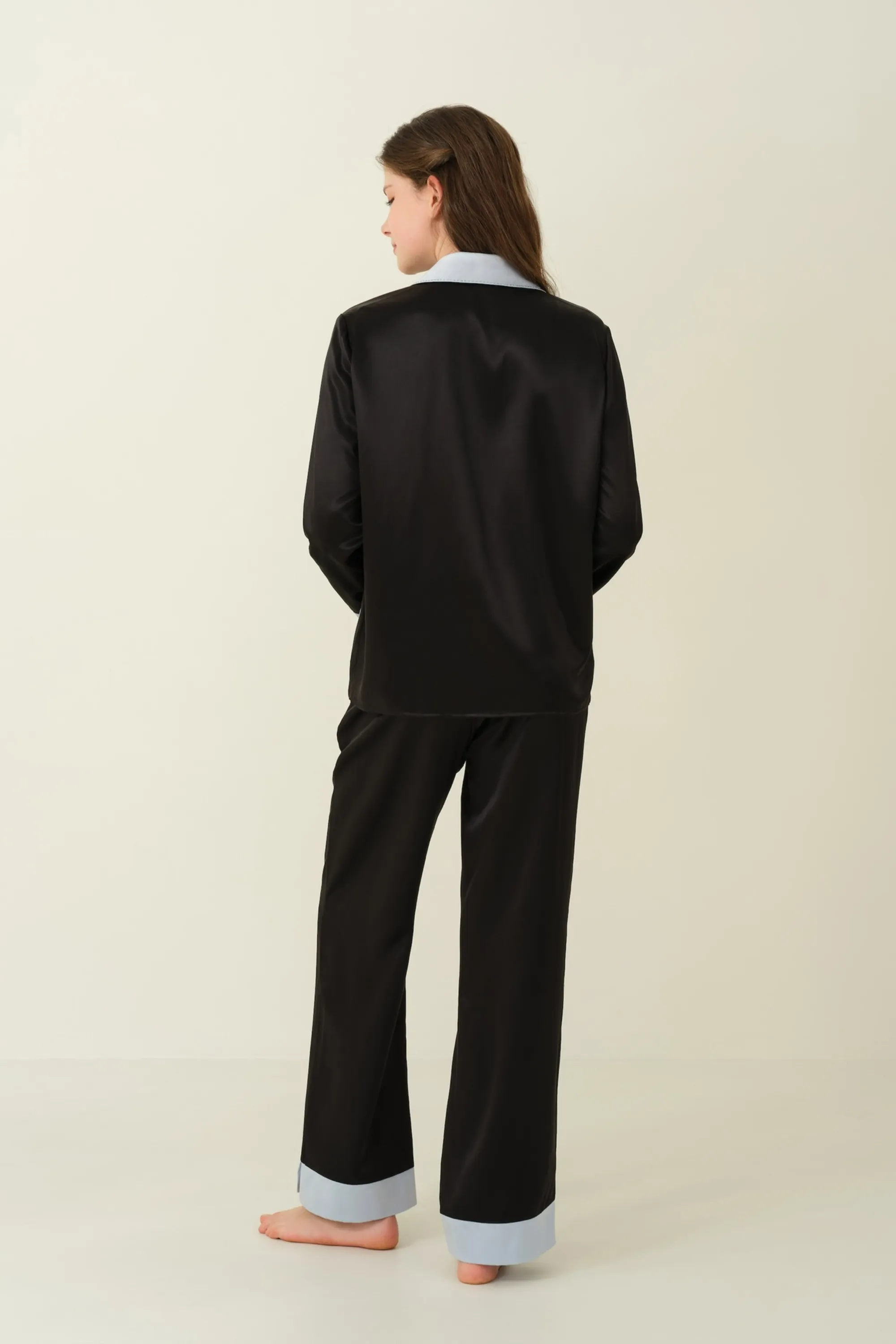 Colourblock Crystal Trim Pyjama Set