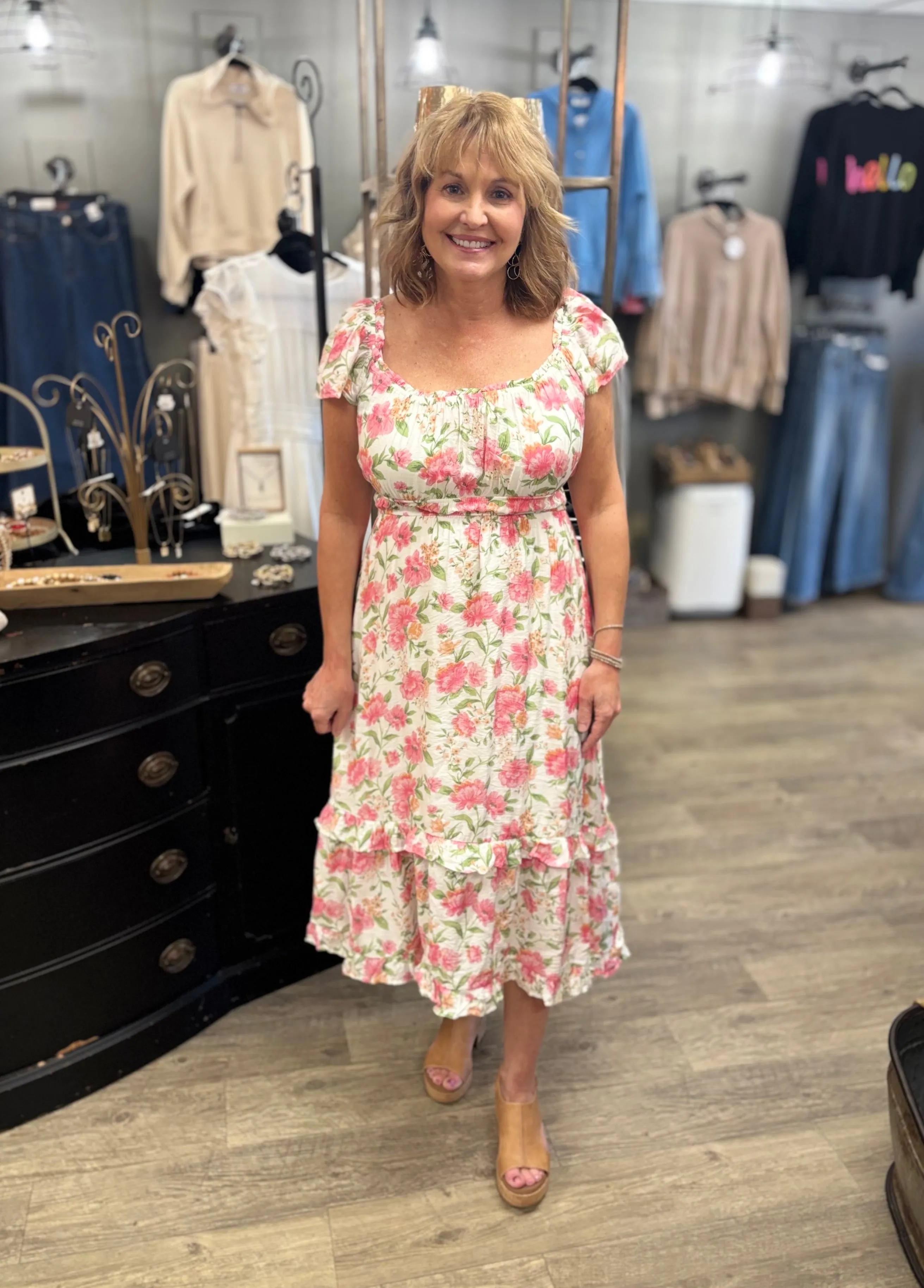 Come Away With Me Midi Dress
