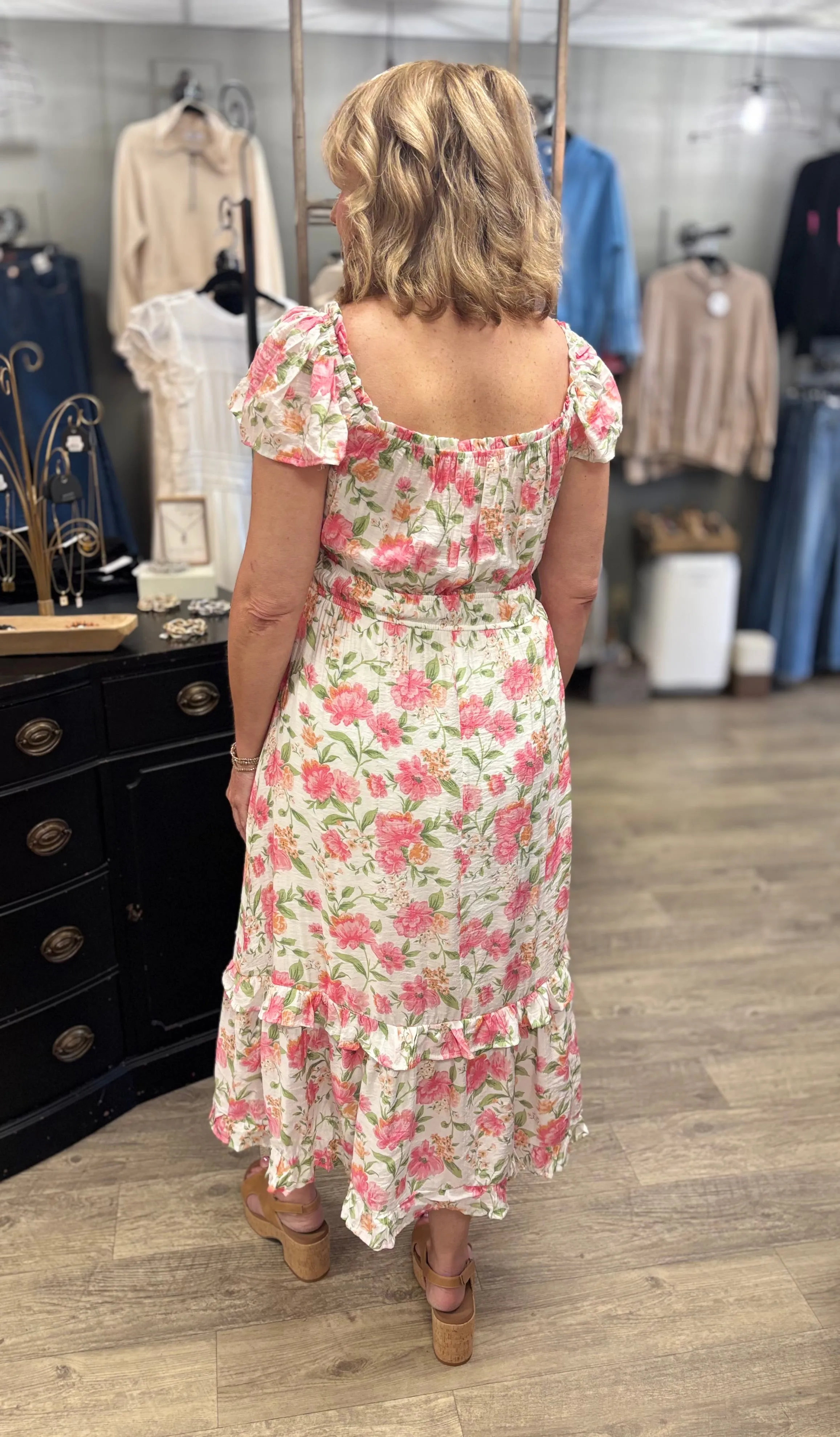 Come Away With Me Midi Dress