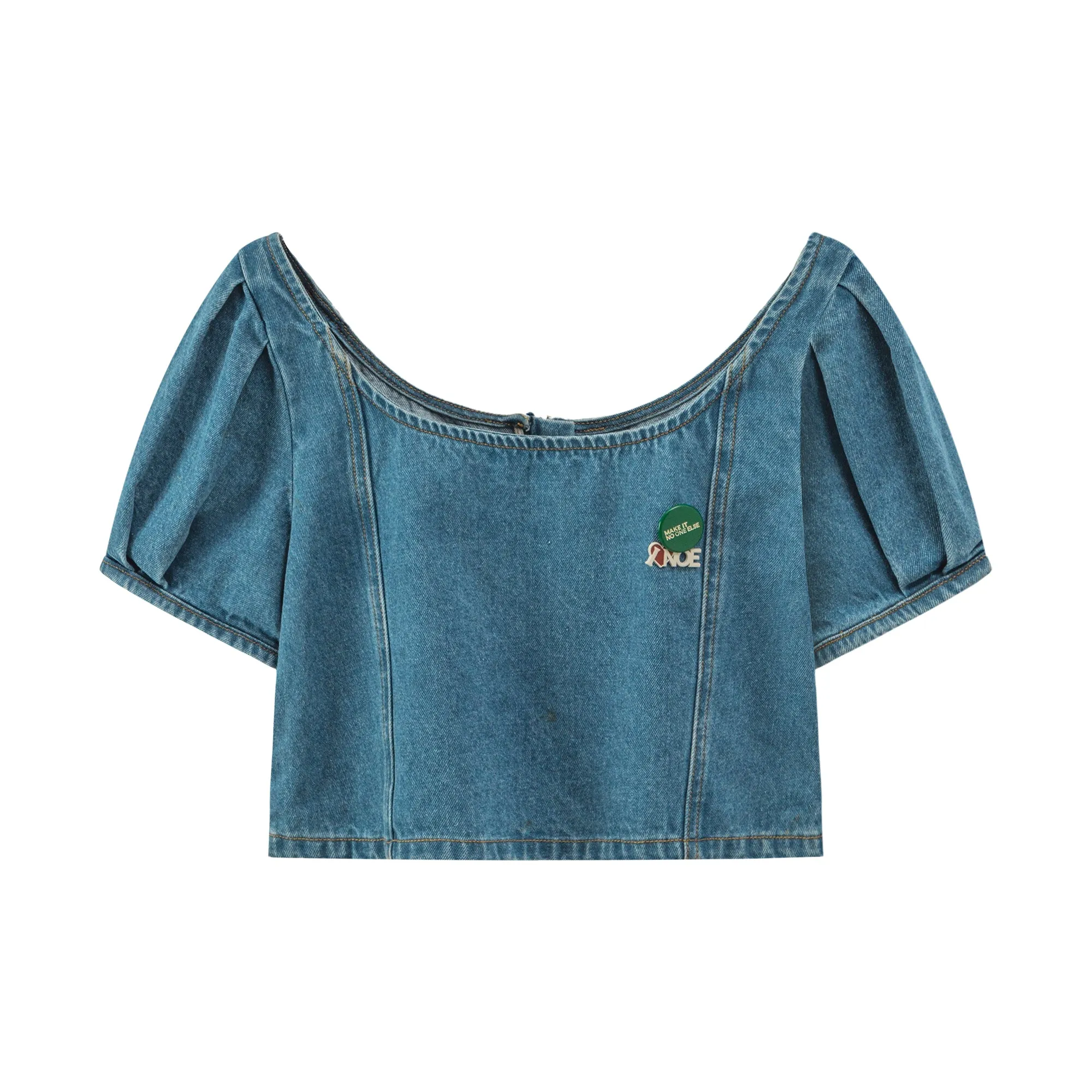 Conception Of Details Denim Blouse