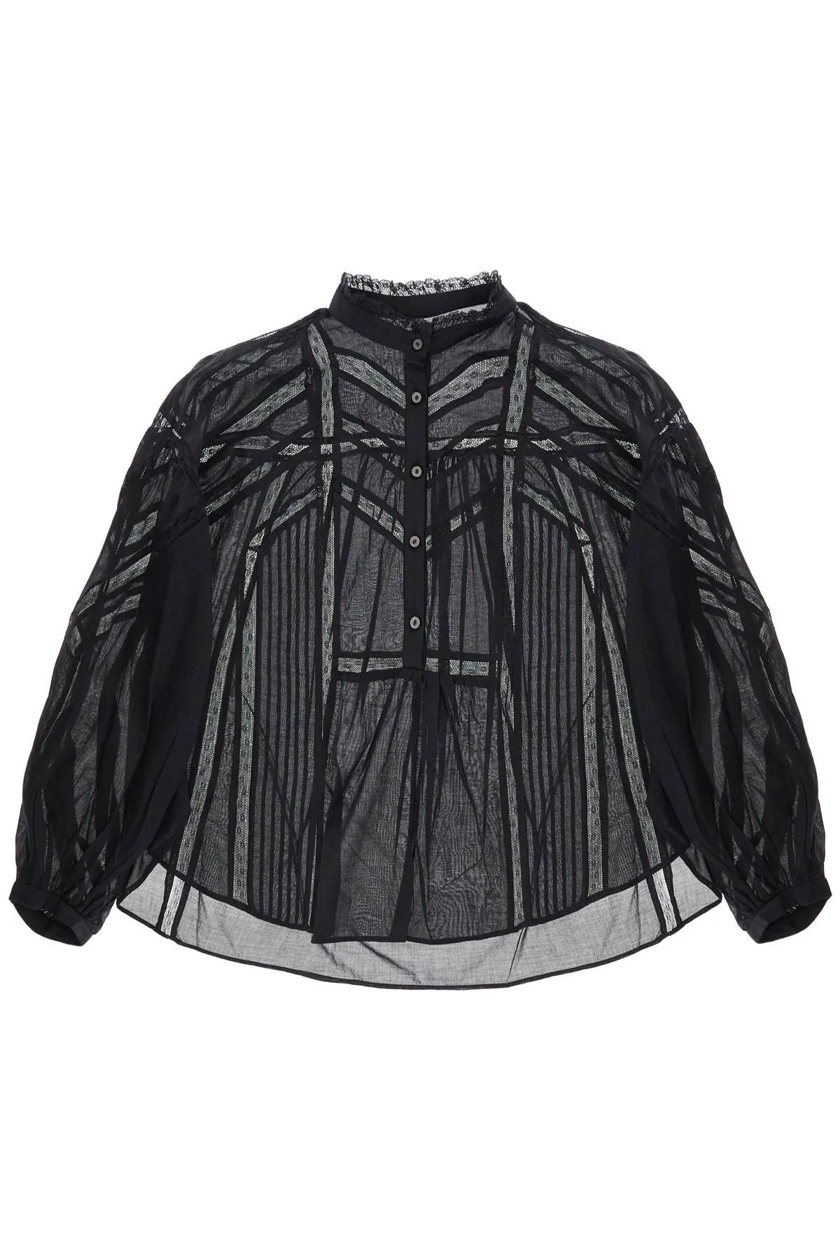cotton gelma blouse for HT0486FA B3J06E BLACK