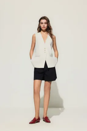 Crepe Knit Waistcoat