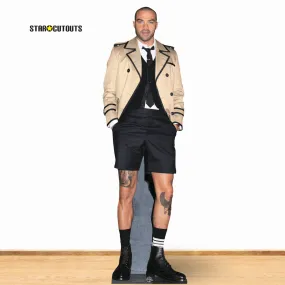 CS1174 Jesse Williams Shorts  Height 187cm Lifesize Cardboard Cut Out With Mini
