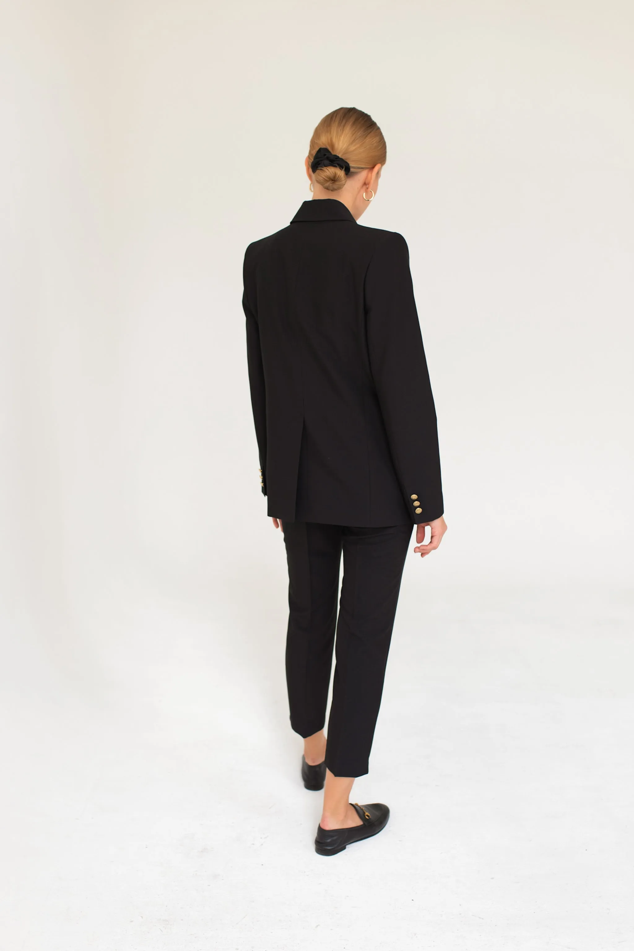 Double-Breasted Blazer - Black