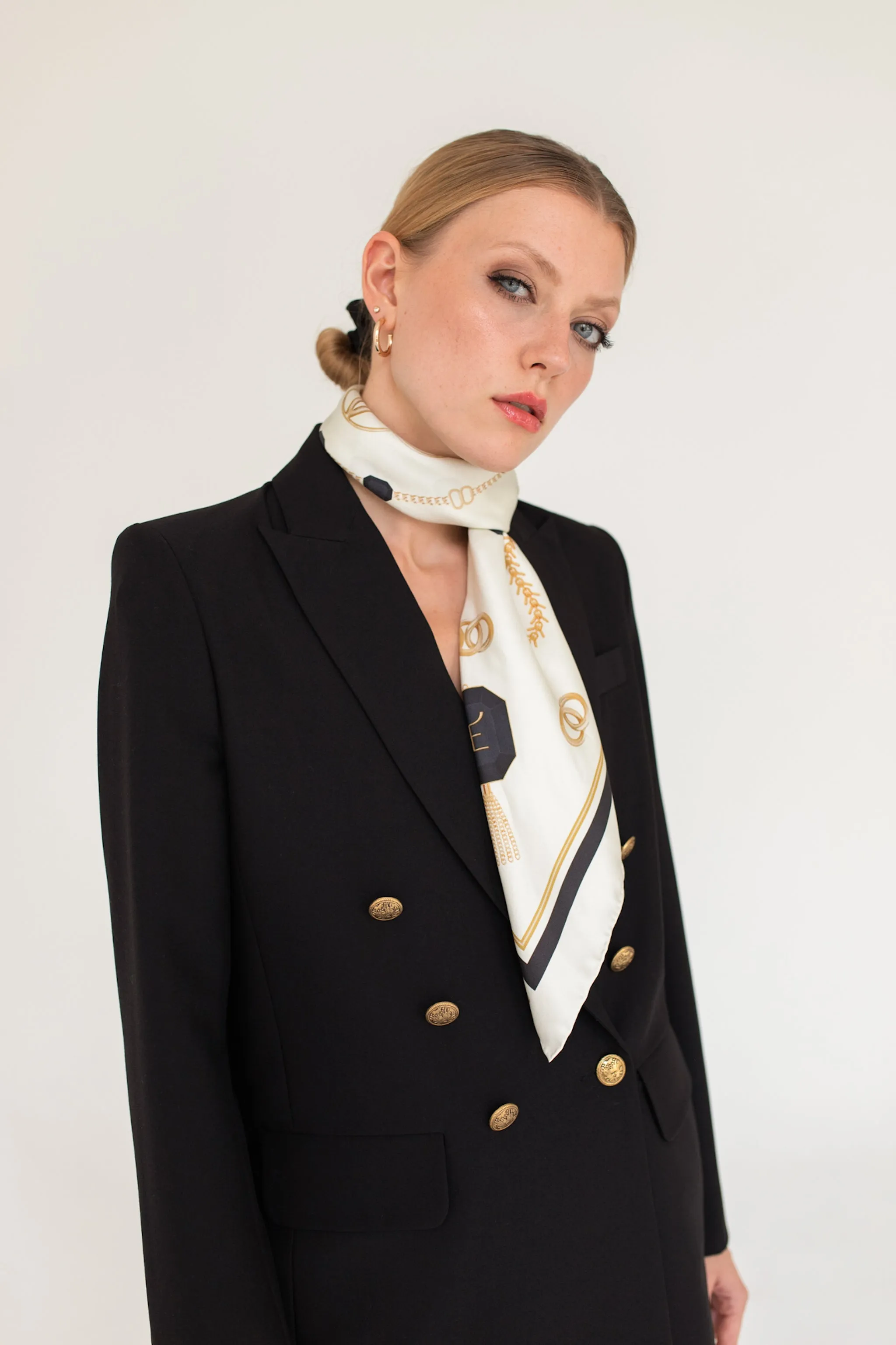 Double-Breasted Blazer - Black