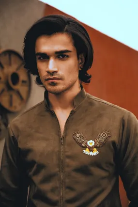 Eagle Motif Cogs Jacket