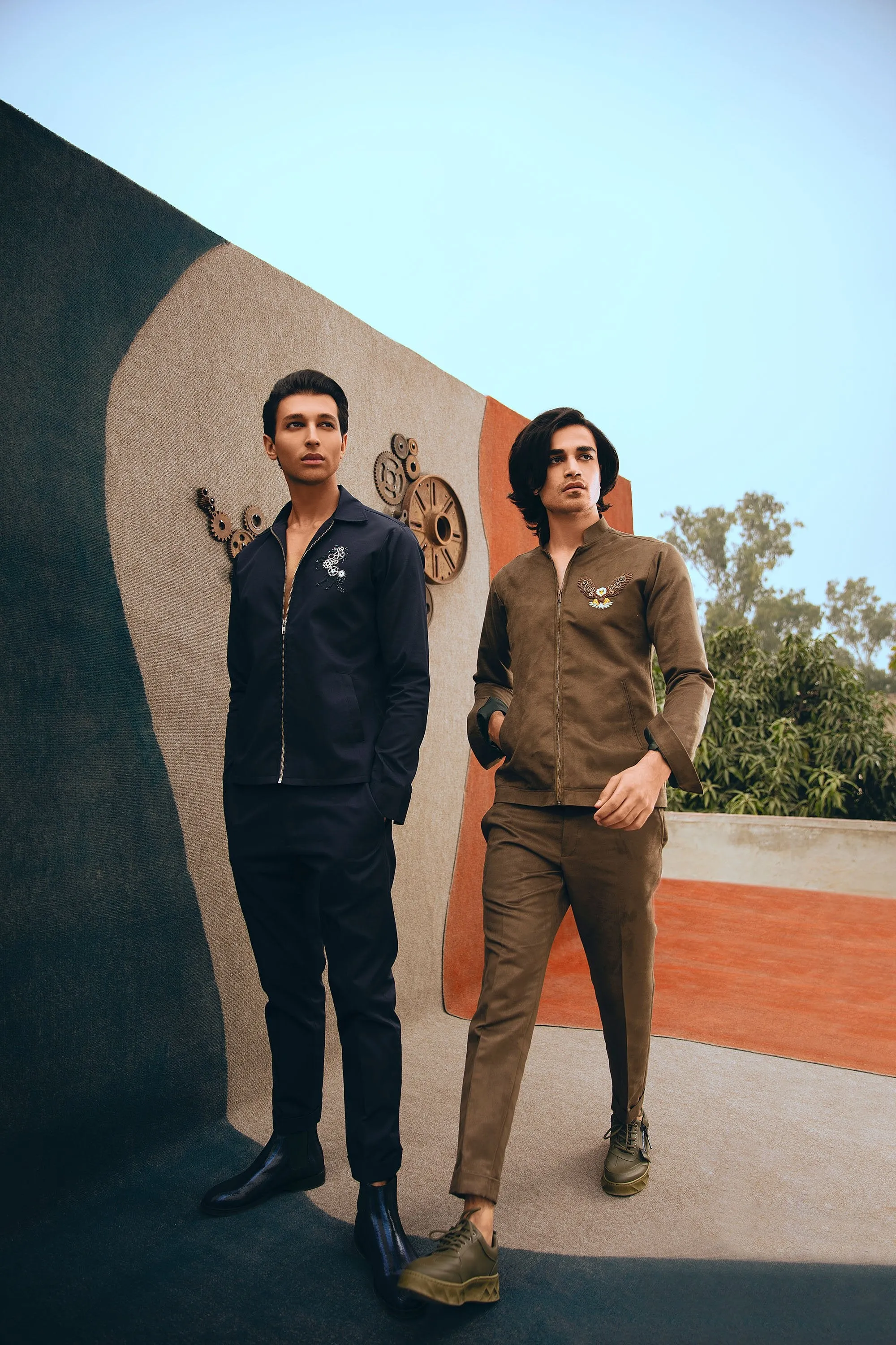Eagle Motif Cogs Jacket