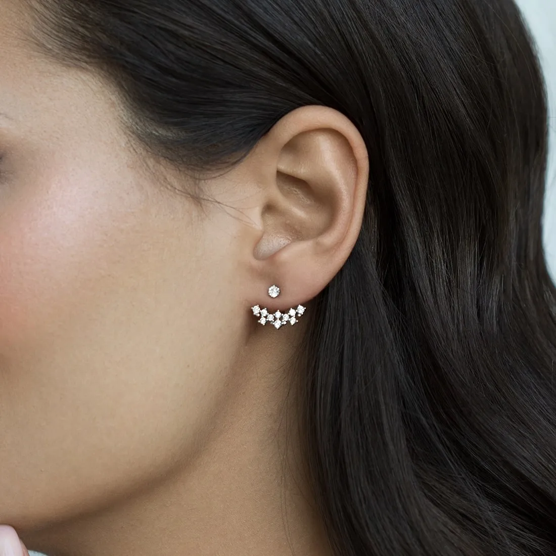 Earrings-jackets Veil