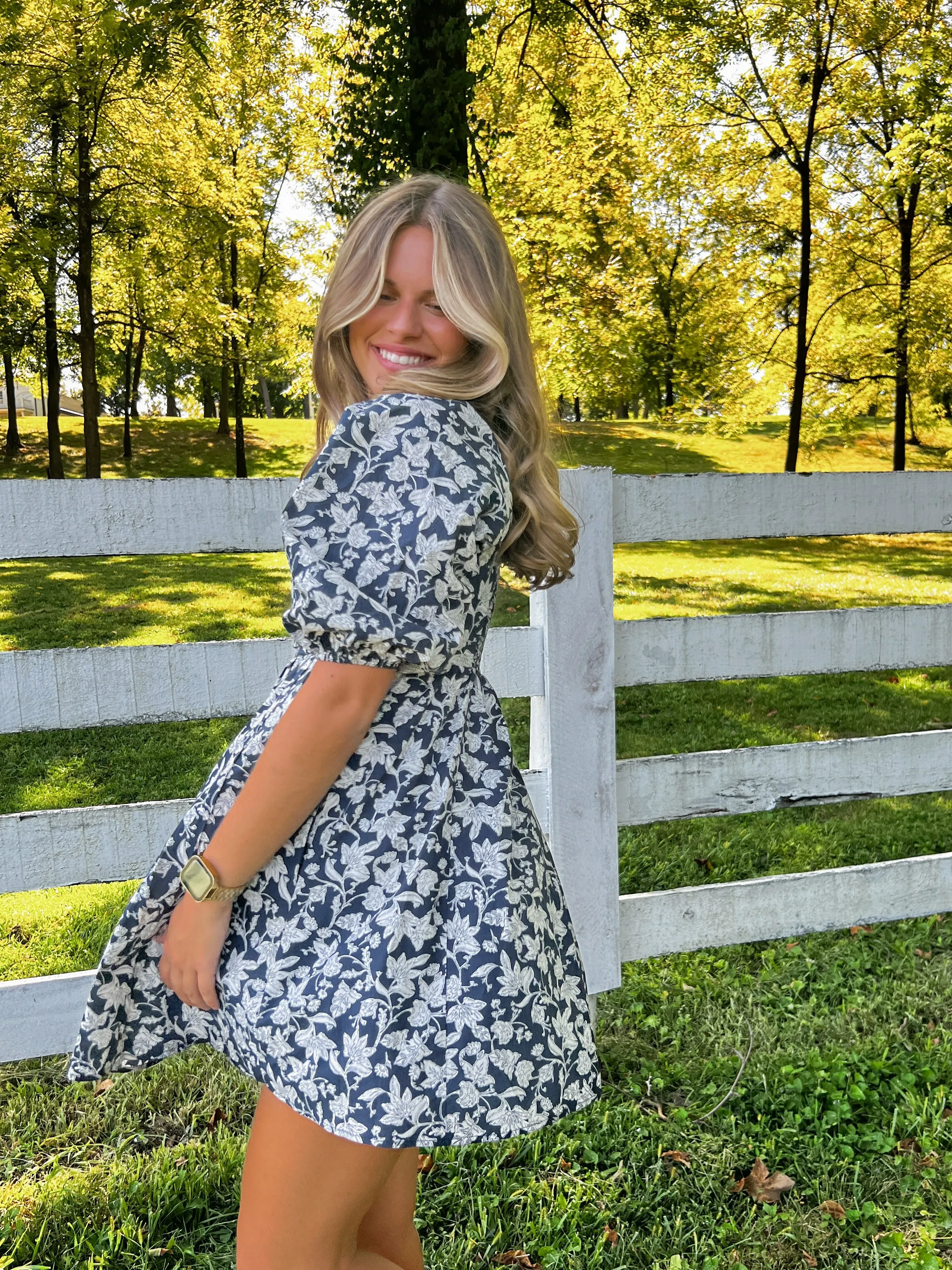 Effortless Selection Floral Short Dress