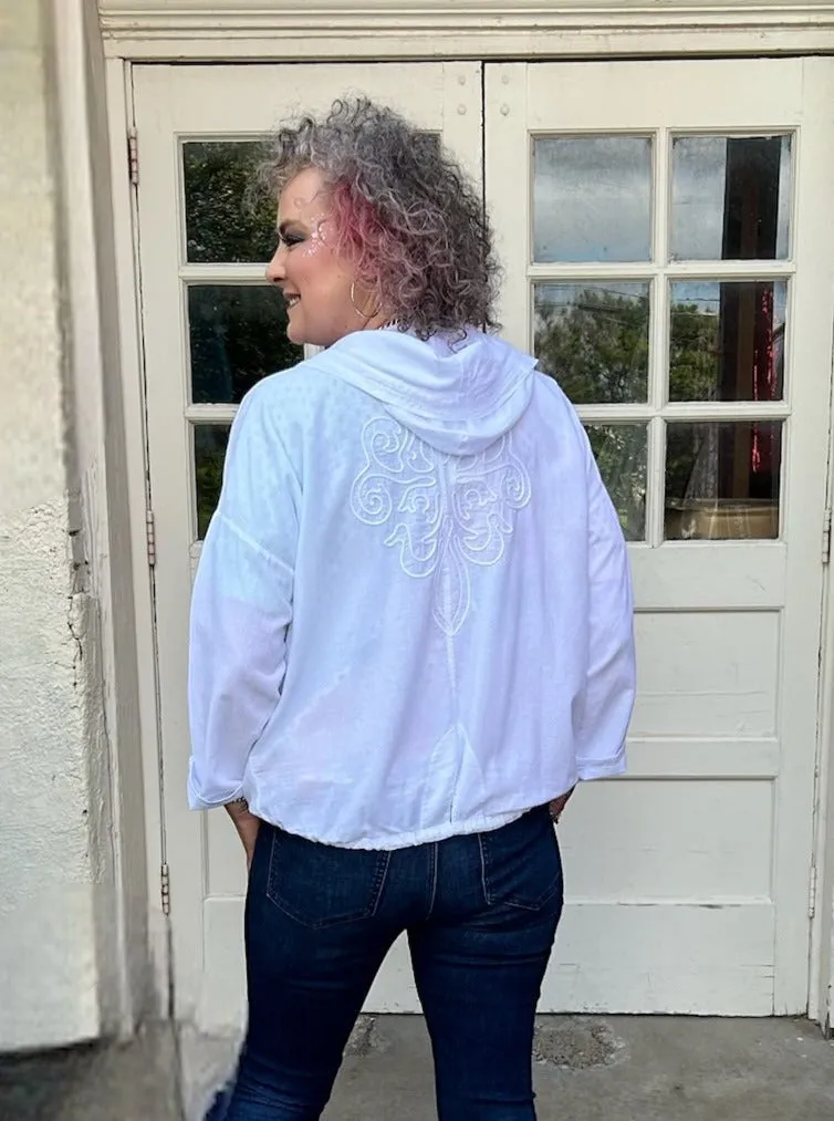 *FINAL SALE* Cotton Open Front Hoodie
