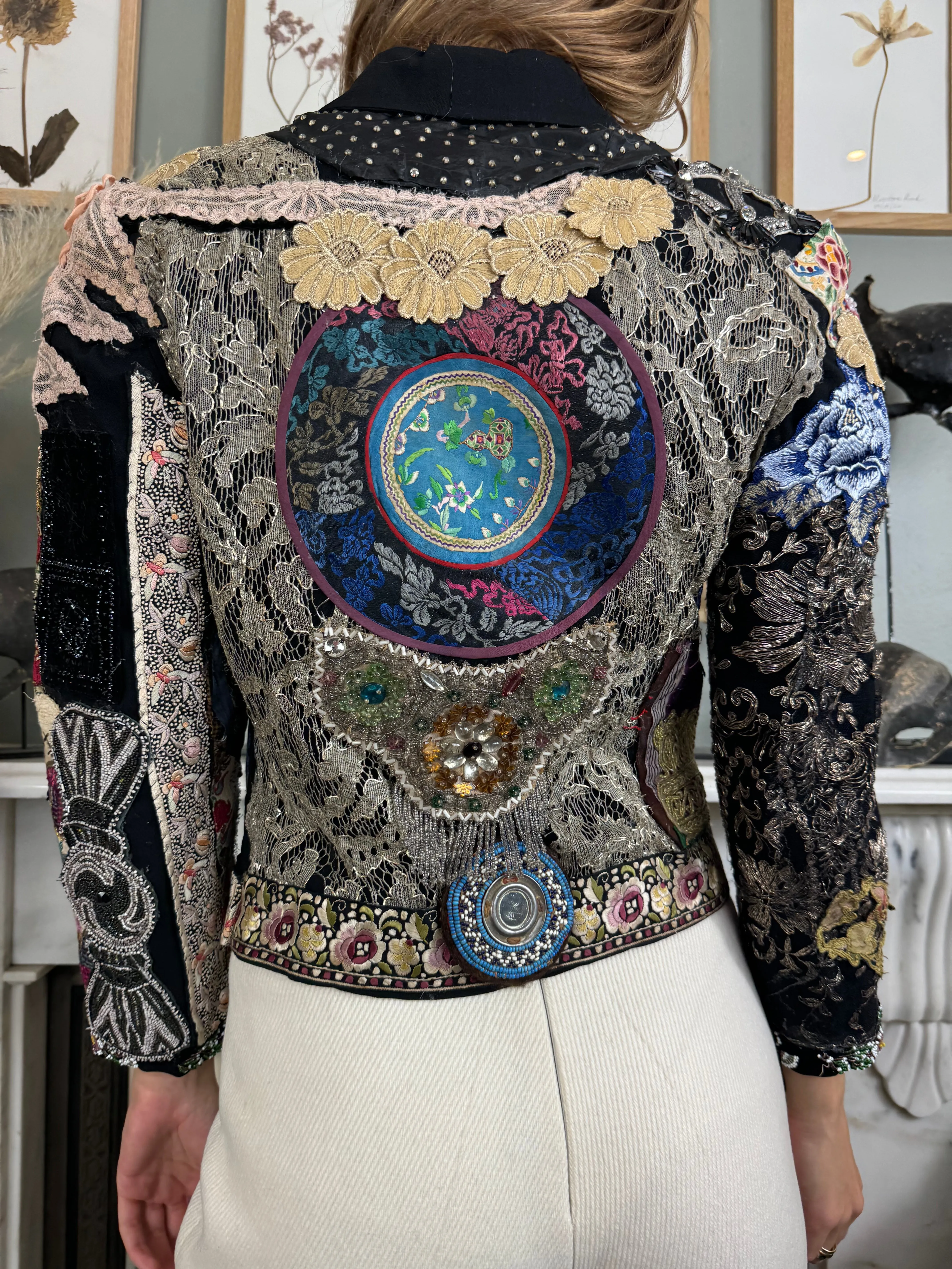 Goji, 40s Reworked patchwork jacket