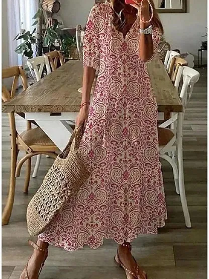 HARPER | BOHEMIAN INSPIRED DRESS WITH WAIST ACCENT