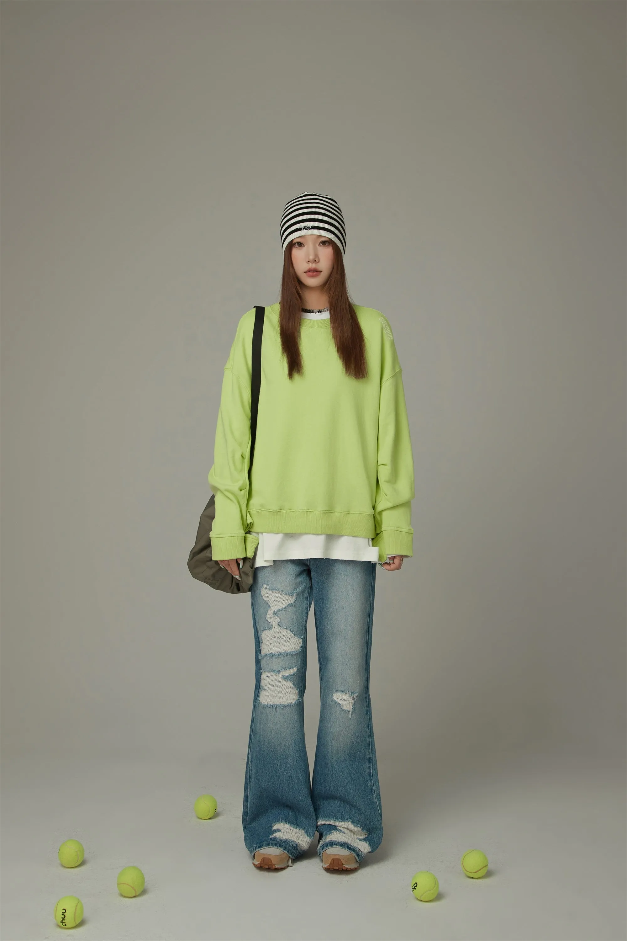 Heart Back Cut Out Sweatshirt