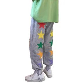 Hip Hop Colorful Pentagram Sweatpants