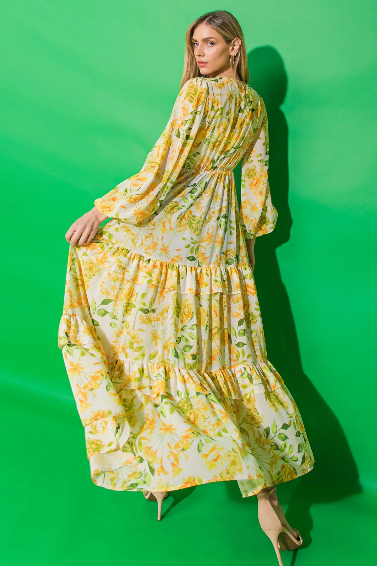 IRRESISTIBLE EFFECT WOVEN MAXI COVER UP
