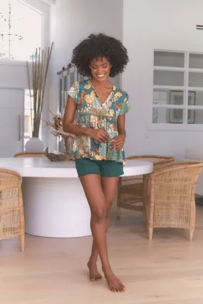 Jaase - Enchanted Forest Print Ella Top