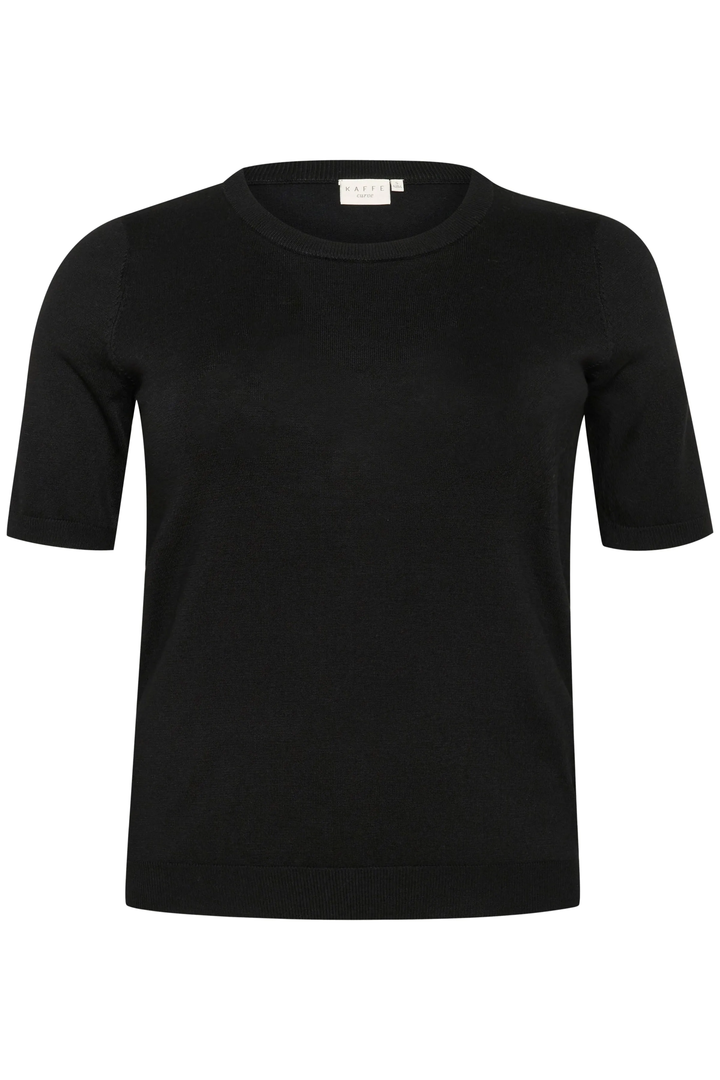 Kaffe Curve Lizzy Knit Top in Black