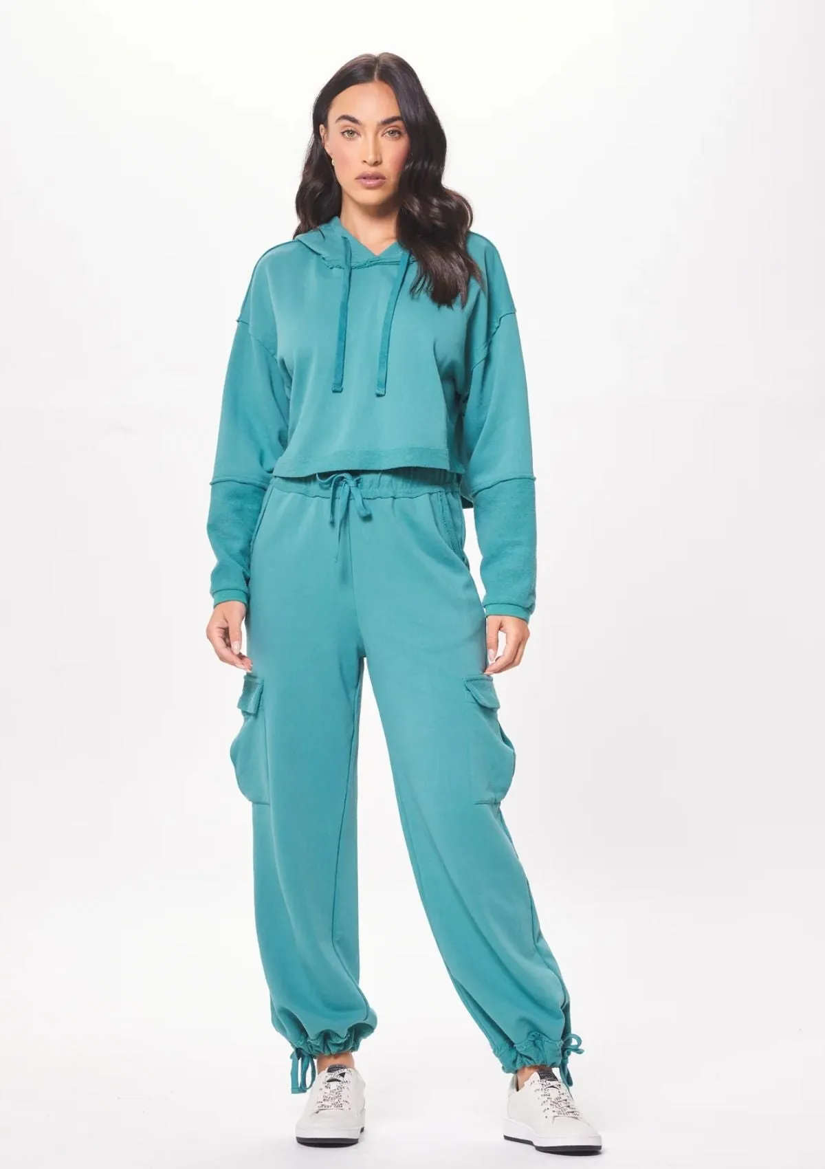 Kayla Terry Cargo Fleece Hoodie