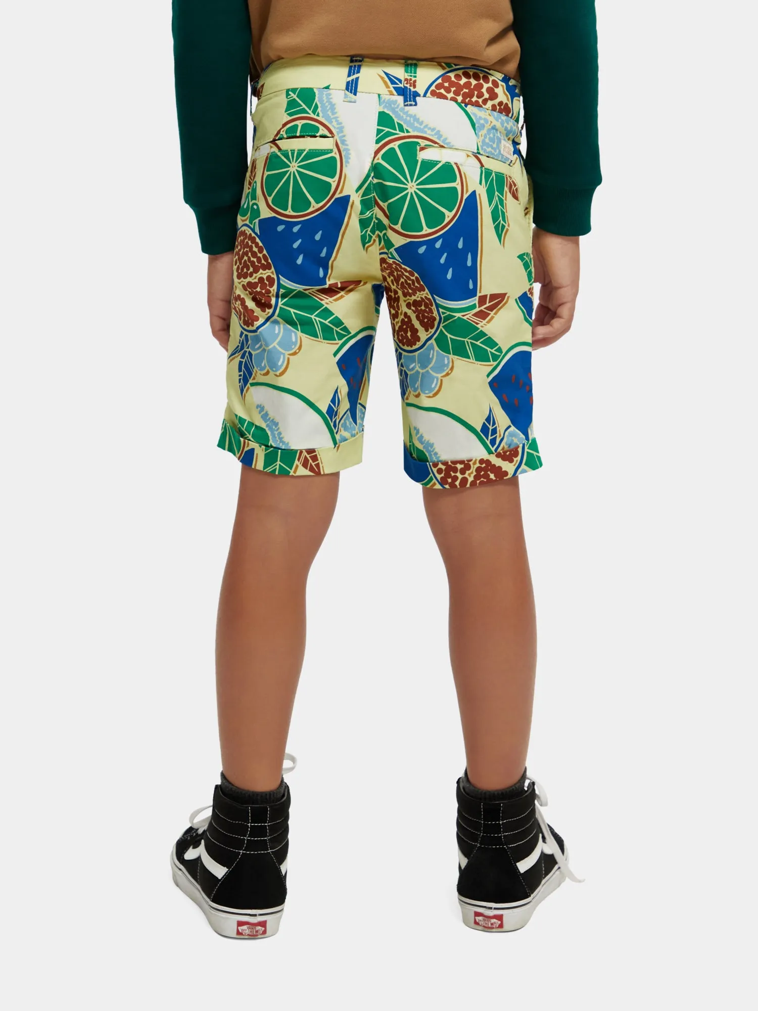 Kids - Printed chino shorts