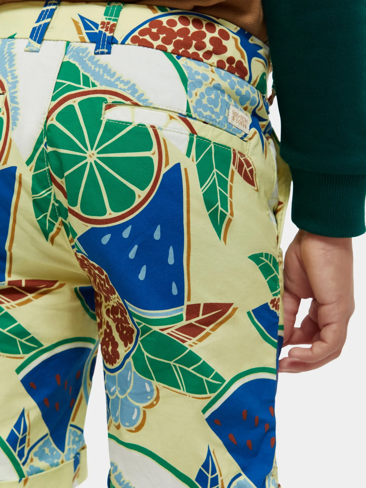 Kids - Printed chino shorts