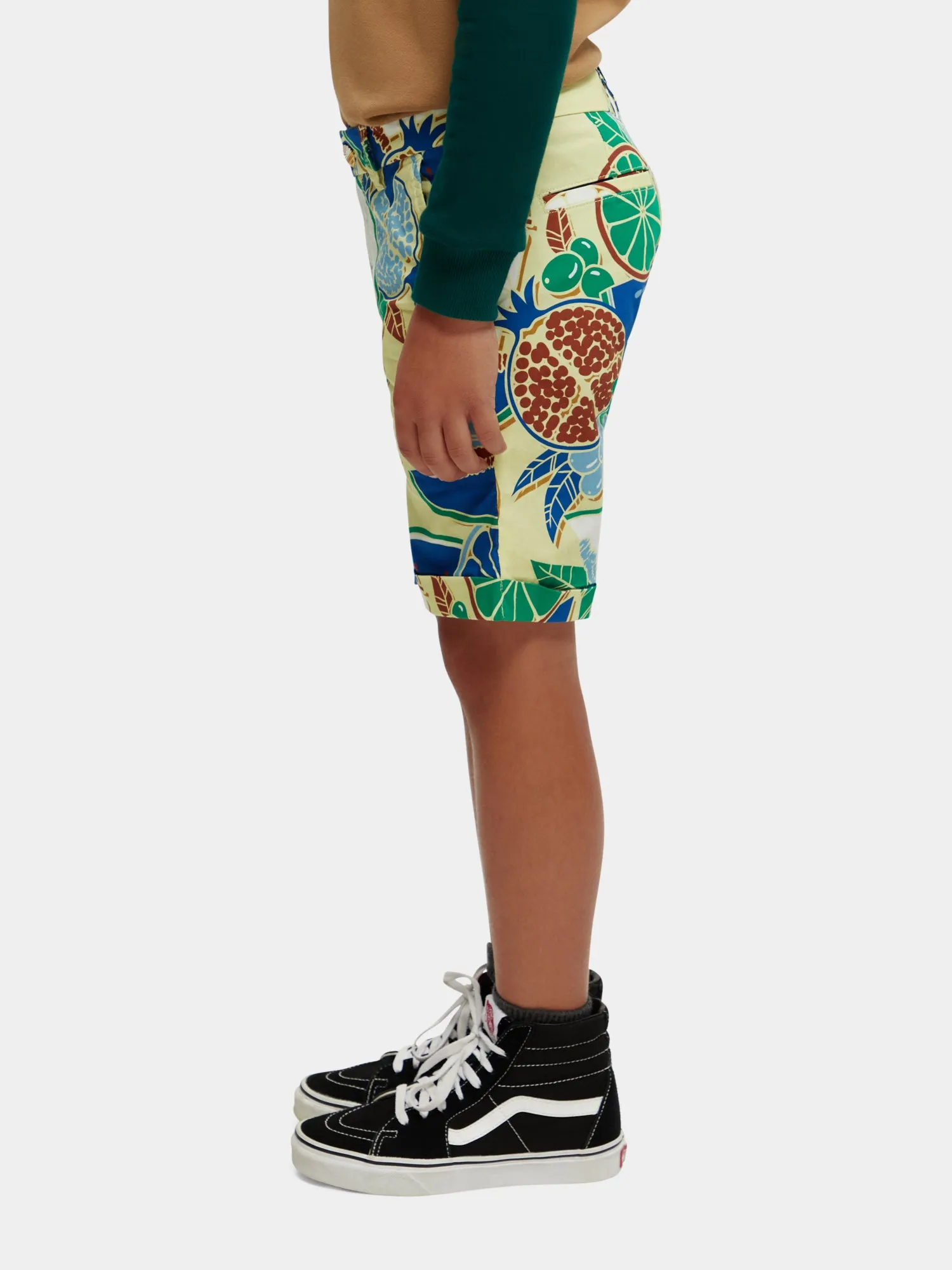 Kids - Printed chino shorts